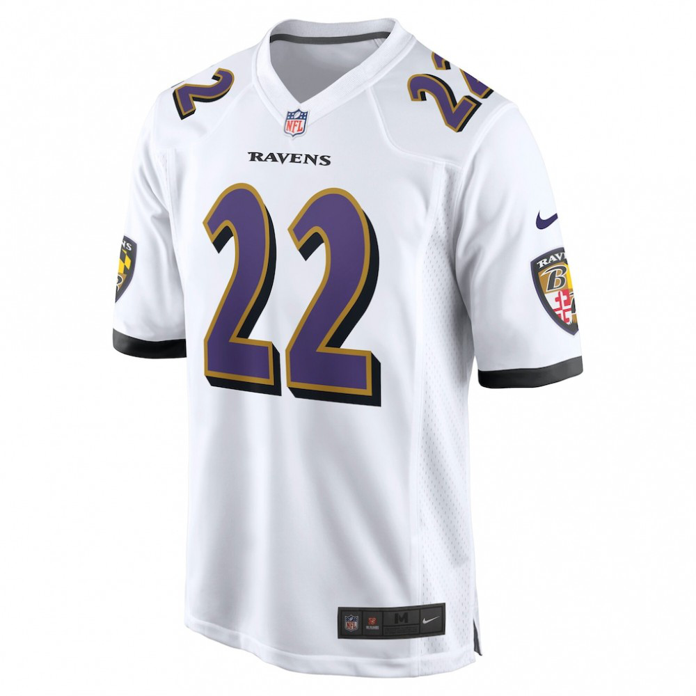 Derrick Henry Baltimore Ravens Nike White Game Jersey - White-GridironStore